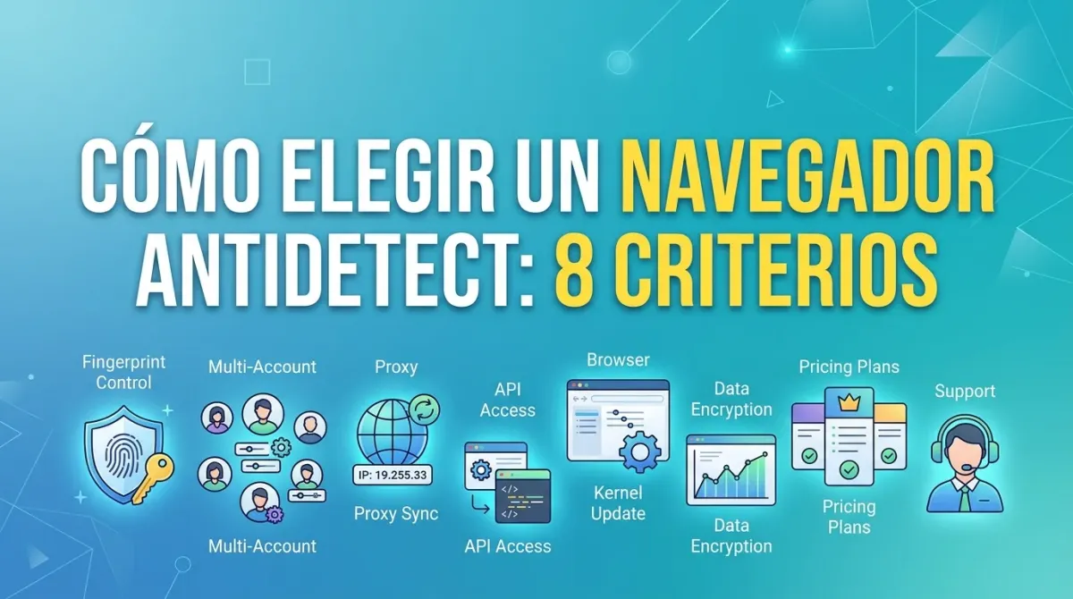 Cómo elegir un navegador antidetect: 8 criterios